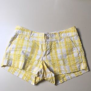 Lilly Pulitzer Yellow Plaid Shorts